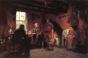 Eastman Johnson The Pension Agent oil painting on canvas